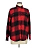Old Navy 100% Cotton Plaid Red Long Sleeve Button-Down Shirt Size M - photo 1