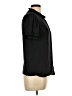 T Tahari 100% Polyester Black Short Sleeve Blouse Size L - photo 4