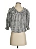 Evereve Gray 3/4 Sleeve Blouse Size S - photo 1