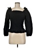The Drop 100% Cotton Black 3/4 Sleeve Blouse Size M - photo 1