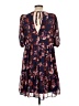 Eliza J 100% Polyester Floral Blue Casual Dress Size 10 - photo 2