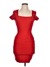 Assorted Brands Solid Red Cocktail Dress Size L - photo 1