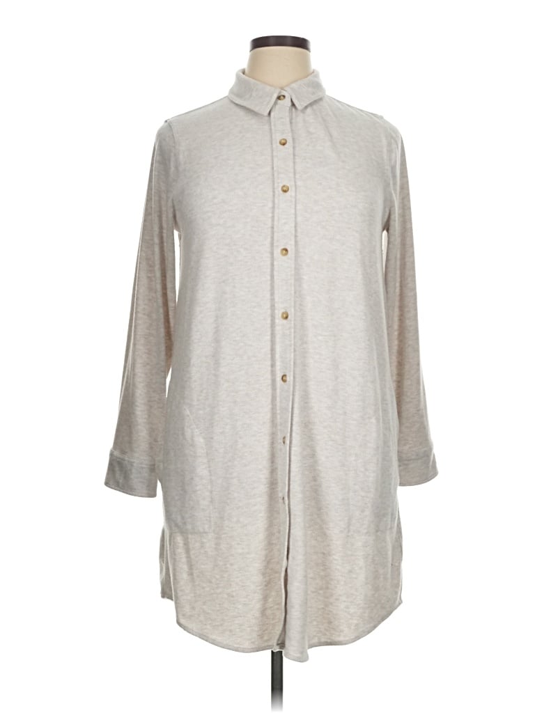 Pre-owned Faherty Casual Dress In Gray