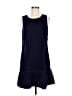 J.Crew 100% Polyester Solid Blue Casual Dress Size 6 - photo 1