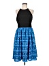 Badgley Mischka 100% Polyester Blue Casual Dress Size 8 - photo 1