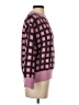 FRNCH Checkered-gingham Pink Pullover Sweater Size S - photo 4