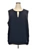 MICHAEL Michael Kors 100% Polyester Blue Sleeveless Blouse Size 3X - photo 1