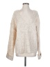 Discount Divas Metallic Ivory Pullover Sweater Size S - photo 1