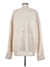 Discount Divas Metallic Ivory Pullover Sweater Size S - photo 2