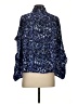 Marie Oliver 100% Silk Blue Long Sleeve Silk Top Size S - photo 2