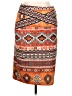 ECI Print Orange Casual Skirt Size XL - photo 1