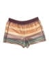 Ann Taylor LOFT 100% Polyester Stripes Brown Shorts Size M - photo 1