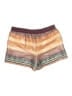 Ann Taylor LOFT 100% Polyester Stripes Brown Shorts Size M - photo 2