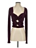 Free People Solid Burgundy Long Sleeve Top Size S - photo 1