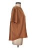 Entro 100% Polyester Brown Short Sleeve Blouse Size S - photo 4