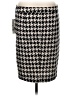 Elle Houndstooth Ivory Black Casual Skirt Size 8 - photo 2