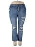 Unbranded Hearts Blue Jeans Size 5X - photo 1