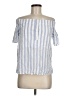 Thread & Supply 100% Cotton Blue Short Sleeve Blouse Size M - photo 1