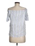 Thread & Supply 100% Cotton Blue Short Sleeve Blouse Size M - photo 2