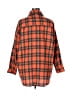 Shein Curve 100% Polyester Plaid Orange 3/4 Sleeve Blouse Size 16 Plus (2) - photo 2
