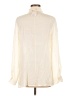 Young Essence Color Block Ivory Long Sleeve Blouse Size M - photo 2