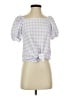 Ann Taylor LOFT Purple Short Sleeve Blouse Size XXS - photo 1