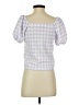 Ann Taylor LOFT Purple Short Sleeve Blouse Size XXS - photo 2