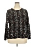 Talbots Outlet 100% Cotton Animal Print Brown Pullover Sweater Size 2X - photo 1