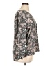 Ann Taylor LOFT Outlet Paisley Gray 3/4 Sleeve Blouse Size XL - photo 4