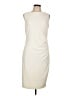 Cache Solid Ivory Casual Dress Size L - photo 1