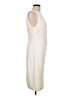 Cache Solid Ivory Casual Dress Size L - photo 4
