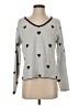 Nordstrom Rack Hearts Gray Pullover Sweater Size XS - photo 1