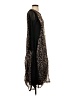 Alembika 100% Polyester Animal Print Black Cocktail Dress Size 4 (0) - photo 4