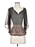 rue21 100% Polyester Gray 3/4 Sleeve Blouse Size S - photo 1