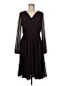 Ann Taylor 100% Polyester Paisley Black Cocktail Dress Size 6 - photo 1