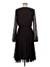 Ann Taylor 100% Polyester Paisley Black Cocktail Dress Size 6 - photo 2