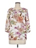 Misia 100% Polyester Floral White 3/4 Sleeve Blouse Size M - photo 1