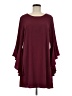 CeCe 100% Polyester Solid Burgundy Cocktail Dress Size 8 - photo 1