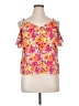 Shein Orange Short Sleeve Blouse Size XL - photo 1