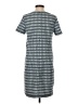 Ann Taylor LOFT Graphic Gray Casual Dress Size 2 (tall) - photo 2