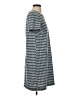 Ann Taylor LOFT Graphic Gray Casual Dress Size 2 (tall) - photo 4