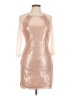 Assorted Brands Metallic Tan Cocktail Dress Size M - photo 1