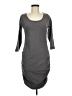 Timeson Solid Gray Casual Dress Size M - photo 1