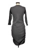 Timeson Solid Gray Casual Dress Size M - photo 2