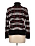 Investments Plaid Black Turtleneck Sweater Size L - photo 2