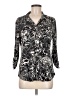 Ellen Tracy Animal Print Black 3/4 Sleeve Blouse Size M - photo 1