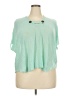 Key Lime Pie Green Short Sleeve Blouse Size 5X - photo 1