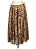 J.Crew 100% Polyester Animal Print Gold Casual Skirt Size 00 - photo 1
