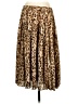 J.Crew 100% Polyester Animal Print Gold Casual Skirt Size 00 - photo 2