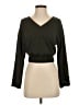 ADAY Green Long Sleeve Blouse Size S - photo 1